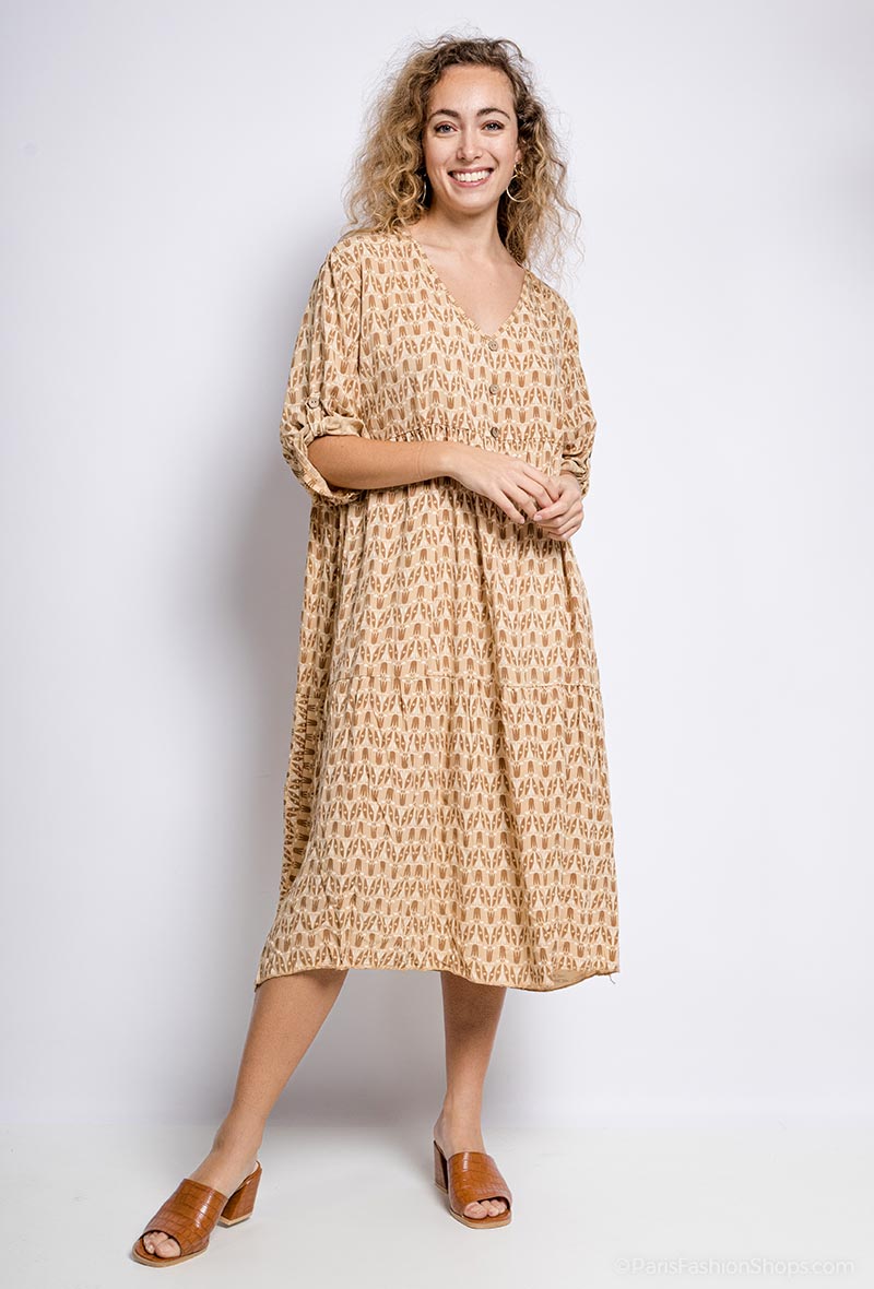 robe fluide imprimee